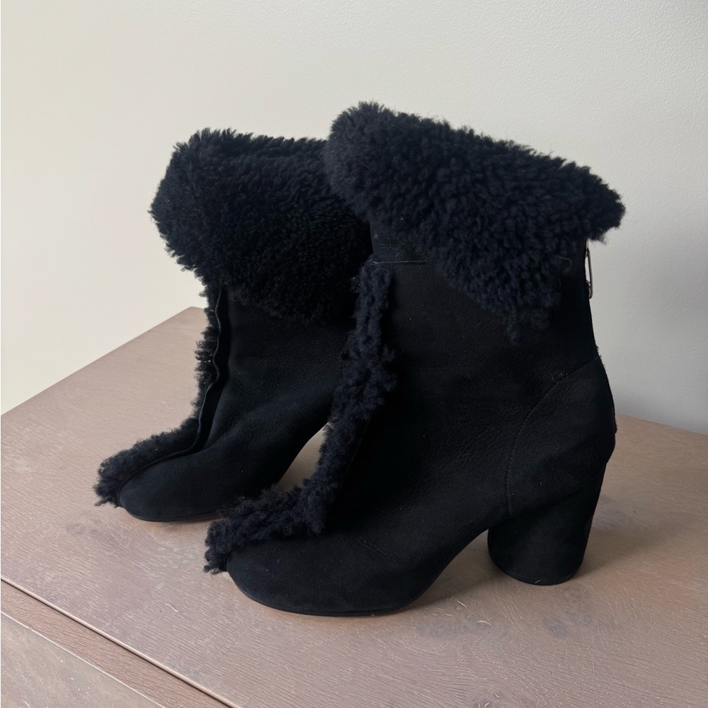 Margiela Shearling Ankle Boots